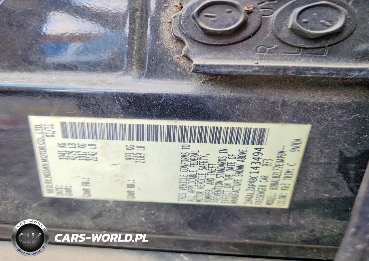 2011 Nissan Altima 2.5 VIN:1N4AL2AP4BC143494 - 12