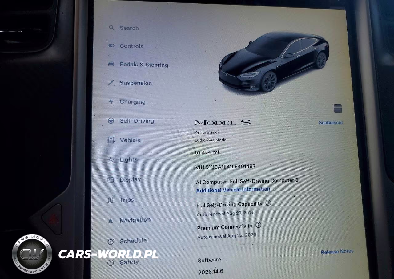 2020 Tesla Model S VIN:5YJSA1E41LF401487 - 9