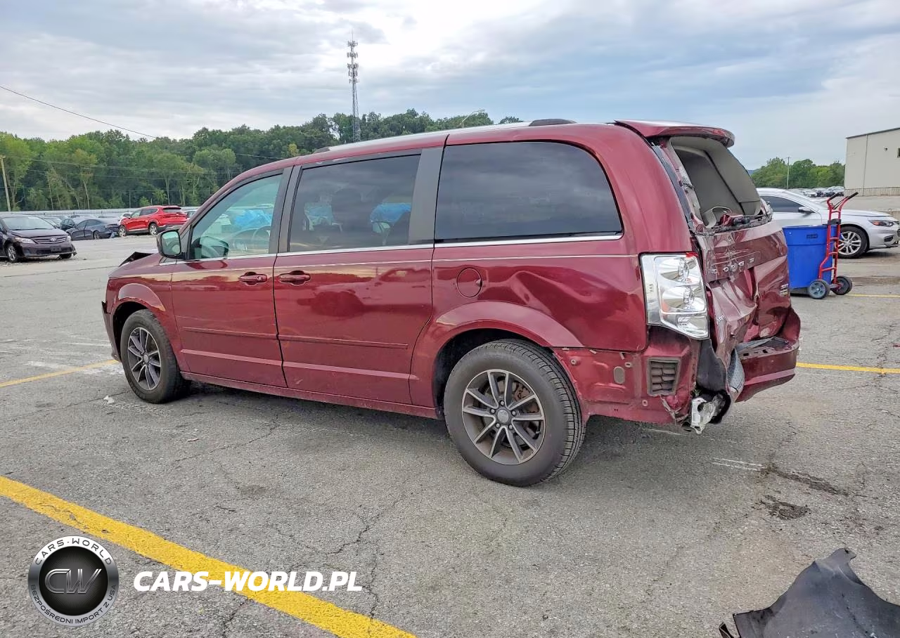 2017 Dodge Grand Caravan Sxt Maroon VIN:2C4RDGCG9HR807468 - 2