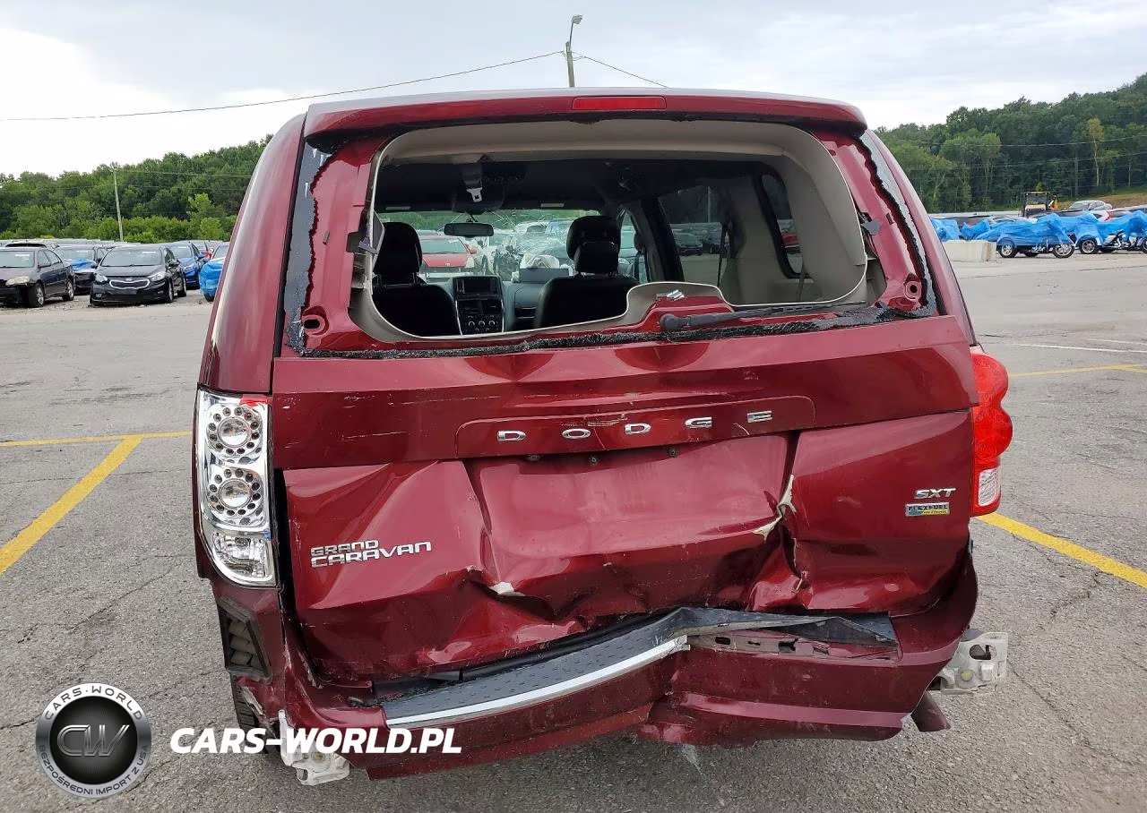 2017 Dodge Grand Caravan Sxt Maroon VIN:2C4RDGCG9HR807468 - 6
