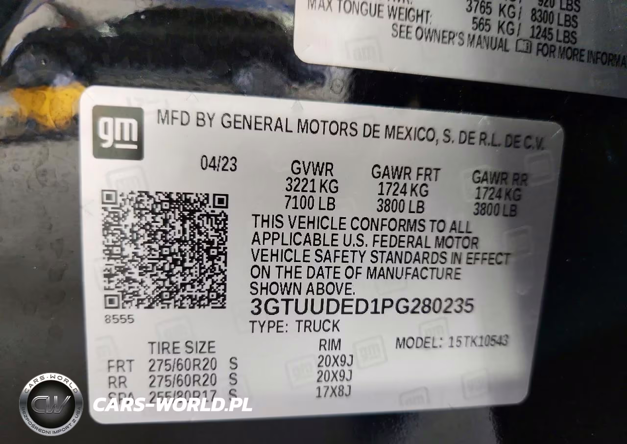 2023 GMC Sierra K1500 Slt VIN:3GTUUDED1PG280235 - 12