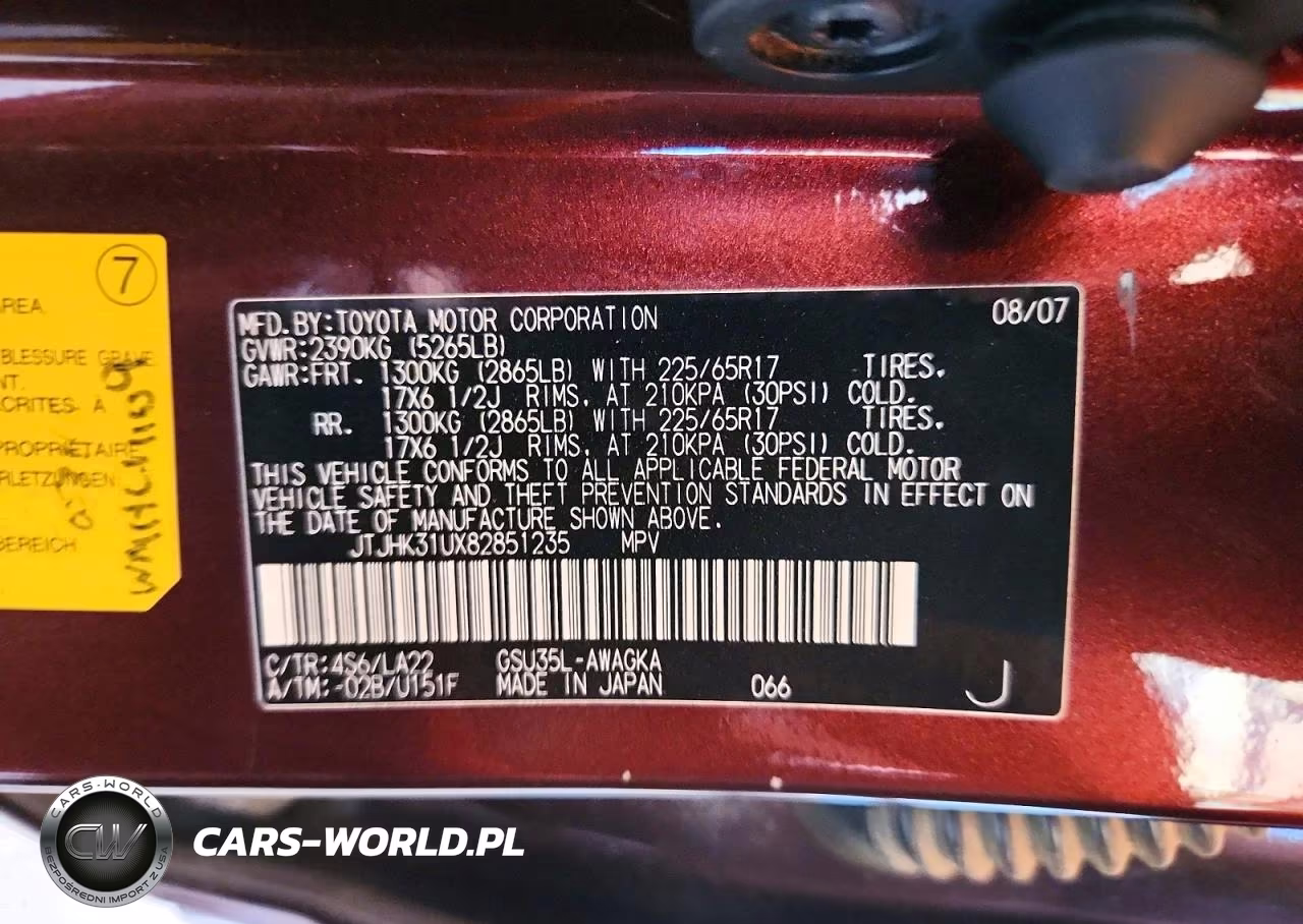 2008 Lexus Rx 350 VIN:JTJHK31UX82851235 - 14