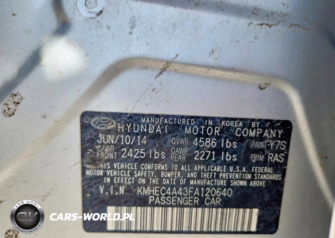 2015 Hyundai Sonata Hybrid Limited VIN:KMHEC4A43FA120640 - 12
