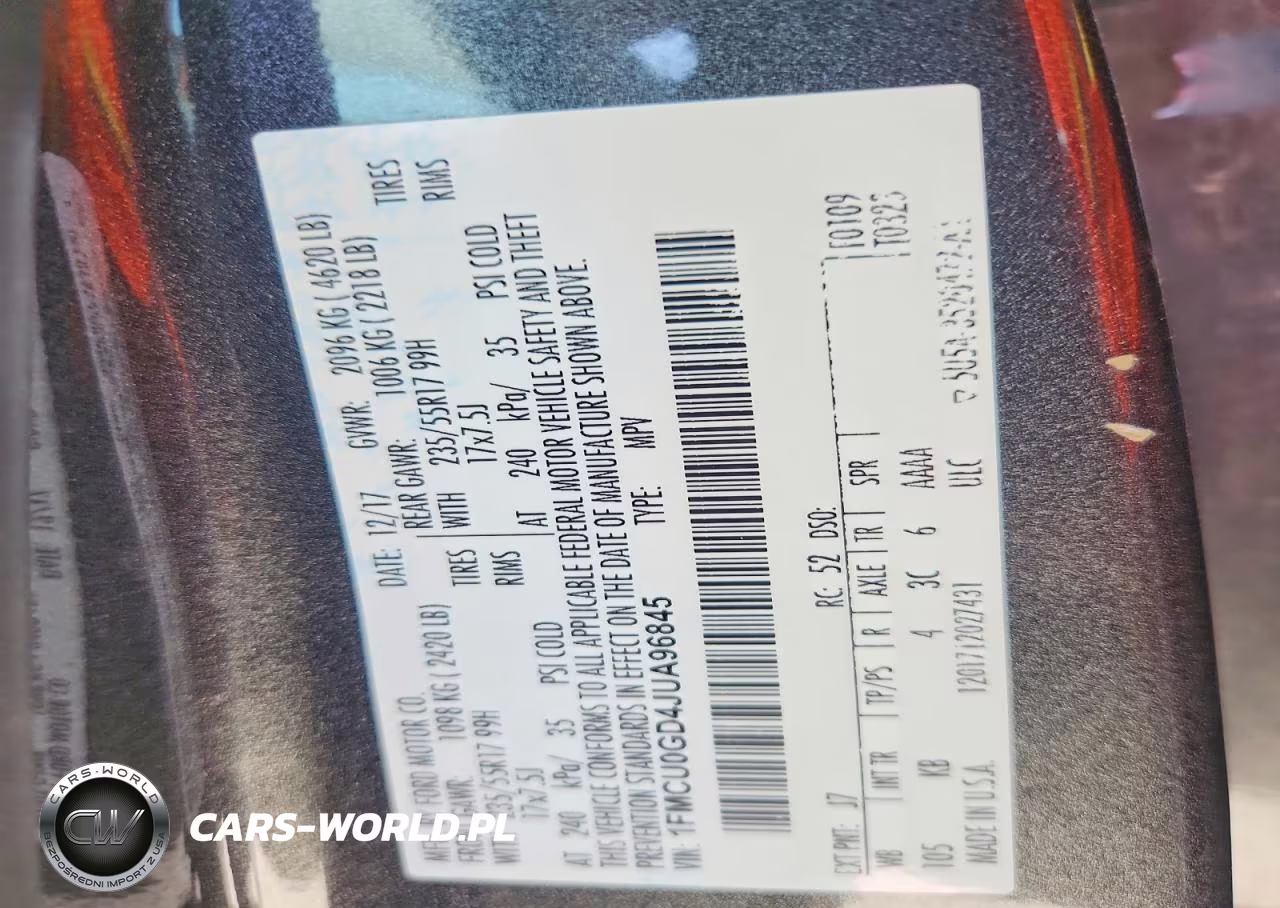 2018 Ford Escape Se VIN:1FMCU0GD4JUA96845 - 14