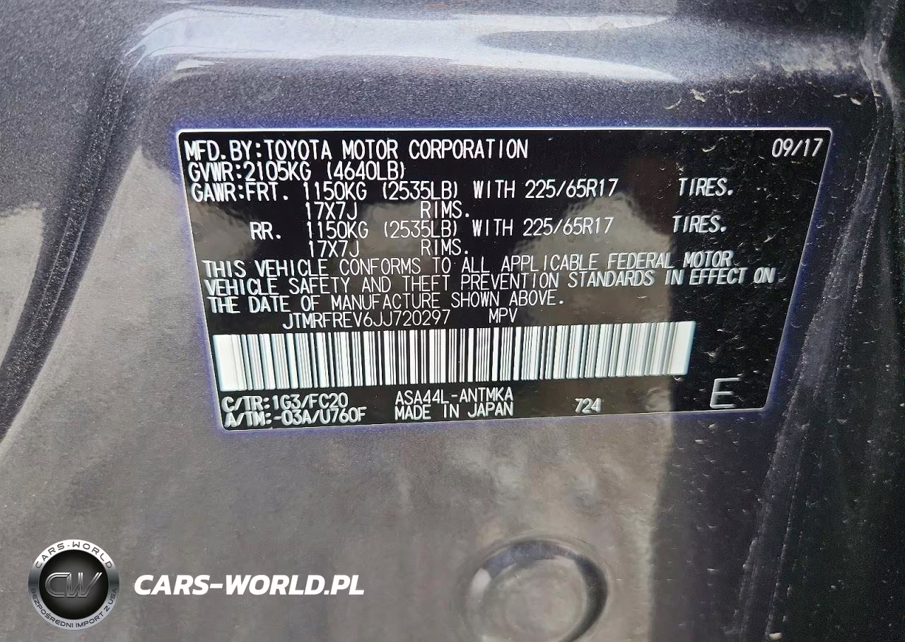 2018 Toyota Rav4 Xle VIN:JTMRFREV6JJ720297 - 12