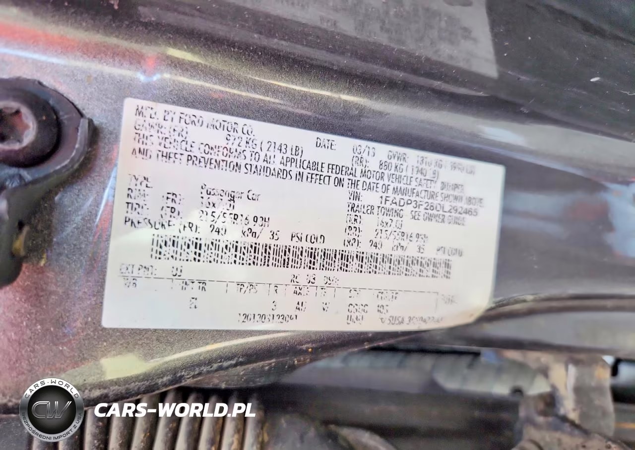 2013 Ford Focus Se VIN:1FADP3F28DL292465 - 12