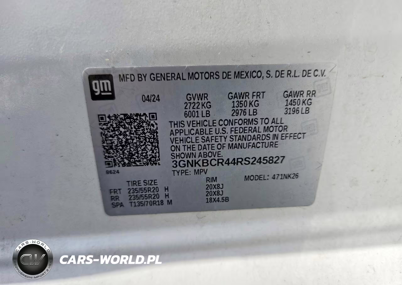 2024 Chevrolet Blazer 2Lt VIN:3GNKBCR44RS245827 - 12