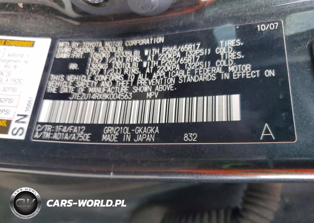 2008 Toyota 4Runner Sr5 VIN:JTEZU14RX8K004563 - 12