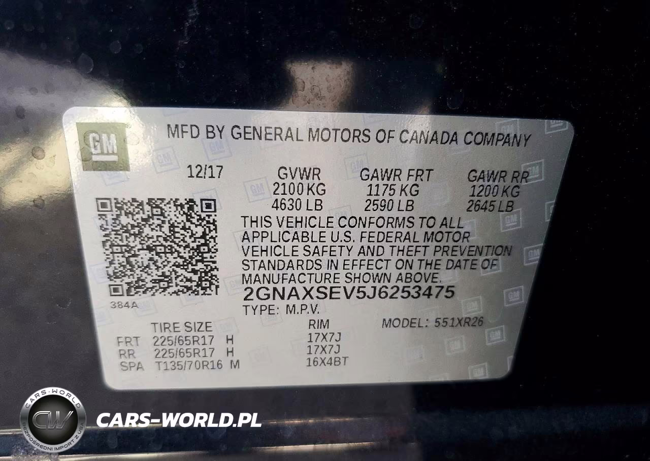 2018 Chevrolet Equinox Lt VIN:2GNAXSEV5J6253475 - 13