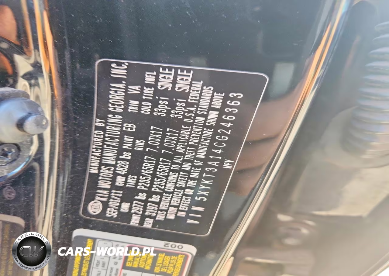 2012 Kia Sorento Lx VIN:5XYKT3A14CG246363 - 13
