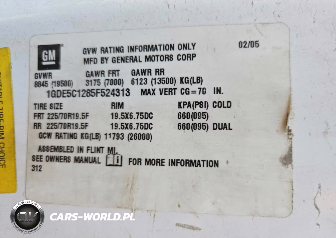 2005 GMC C5500 C5C042 VIN:1GDE5C1285F524313 - 11
