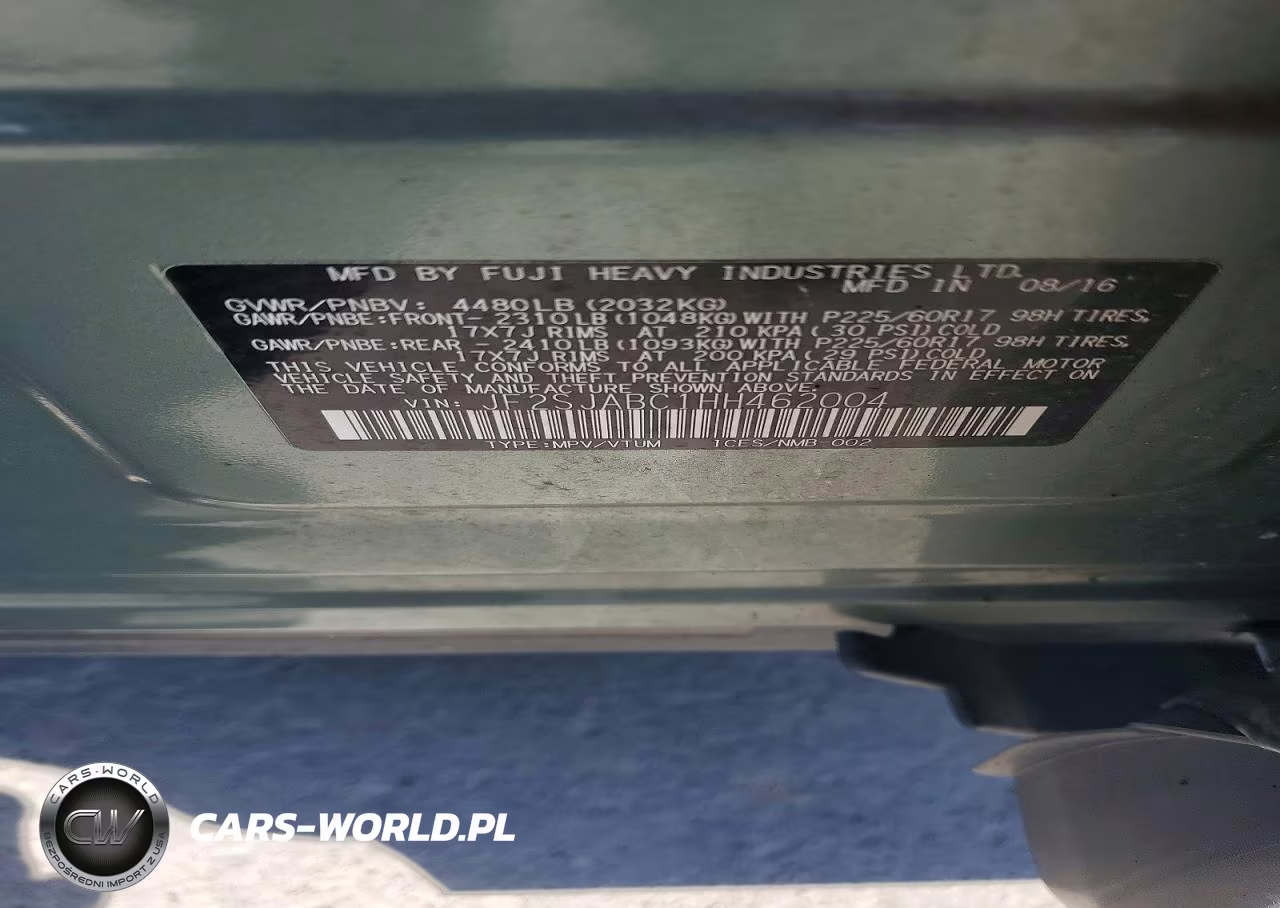 2017 Subaru Forester 2.5I VIN:JF2SJABC1HH462004 - 13