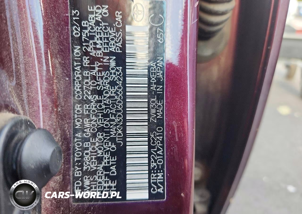2013 Toyota Prius Persona Series Se VIN:JTDKN3DU6D5604234 - 12