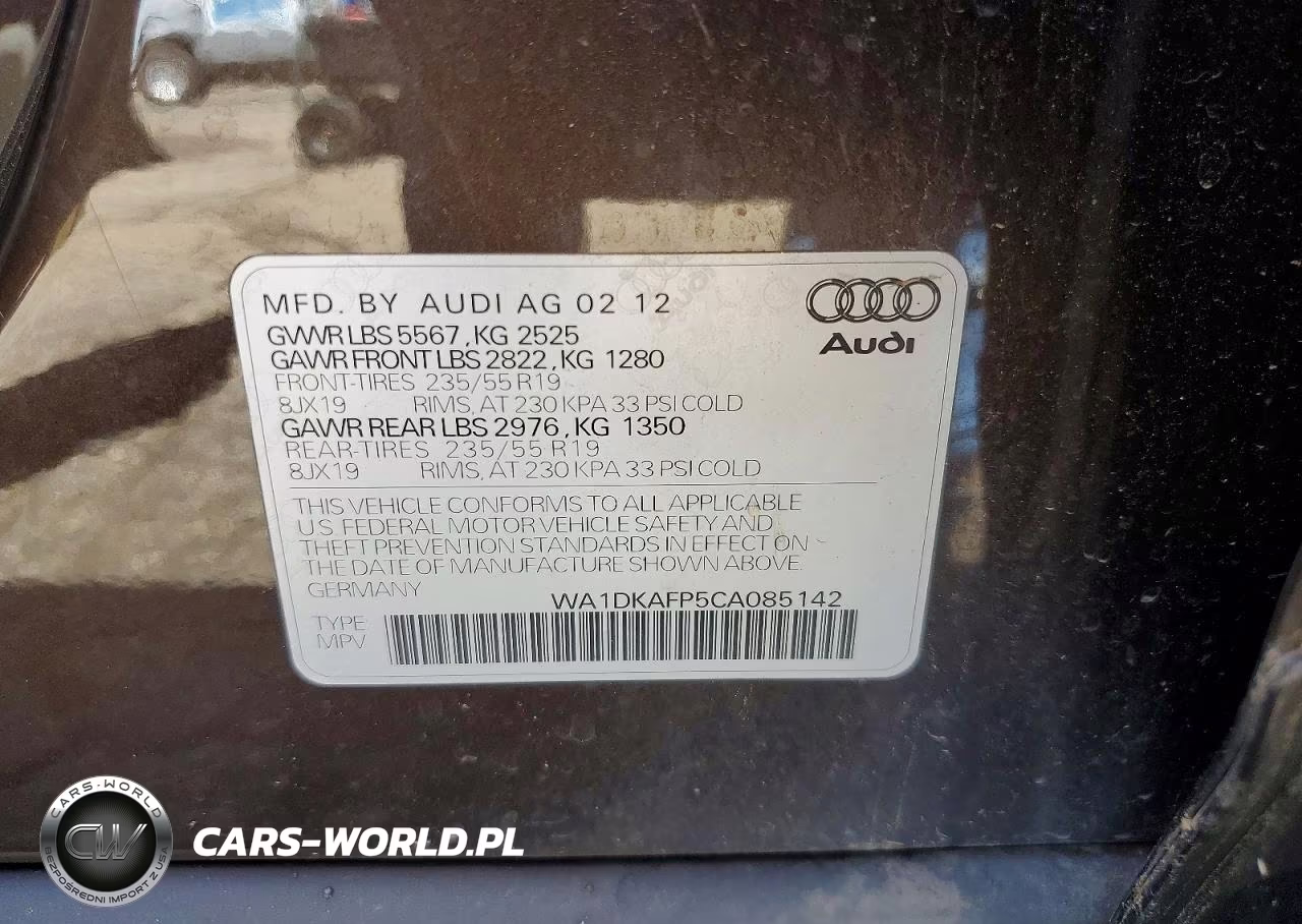 2012 Audi Q5 Premium Plus VIN:WA1DKAFP5CA085142 - 13