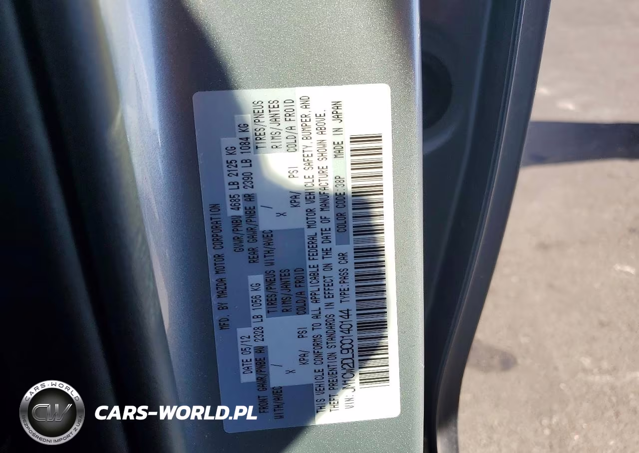 2012 Mazda 5 VIN:JM1CW2DL9C0140144 - 14