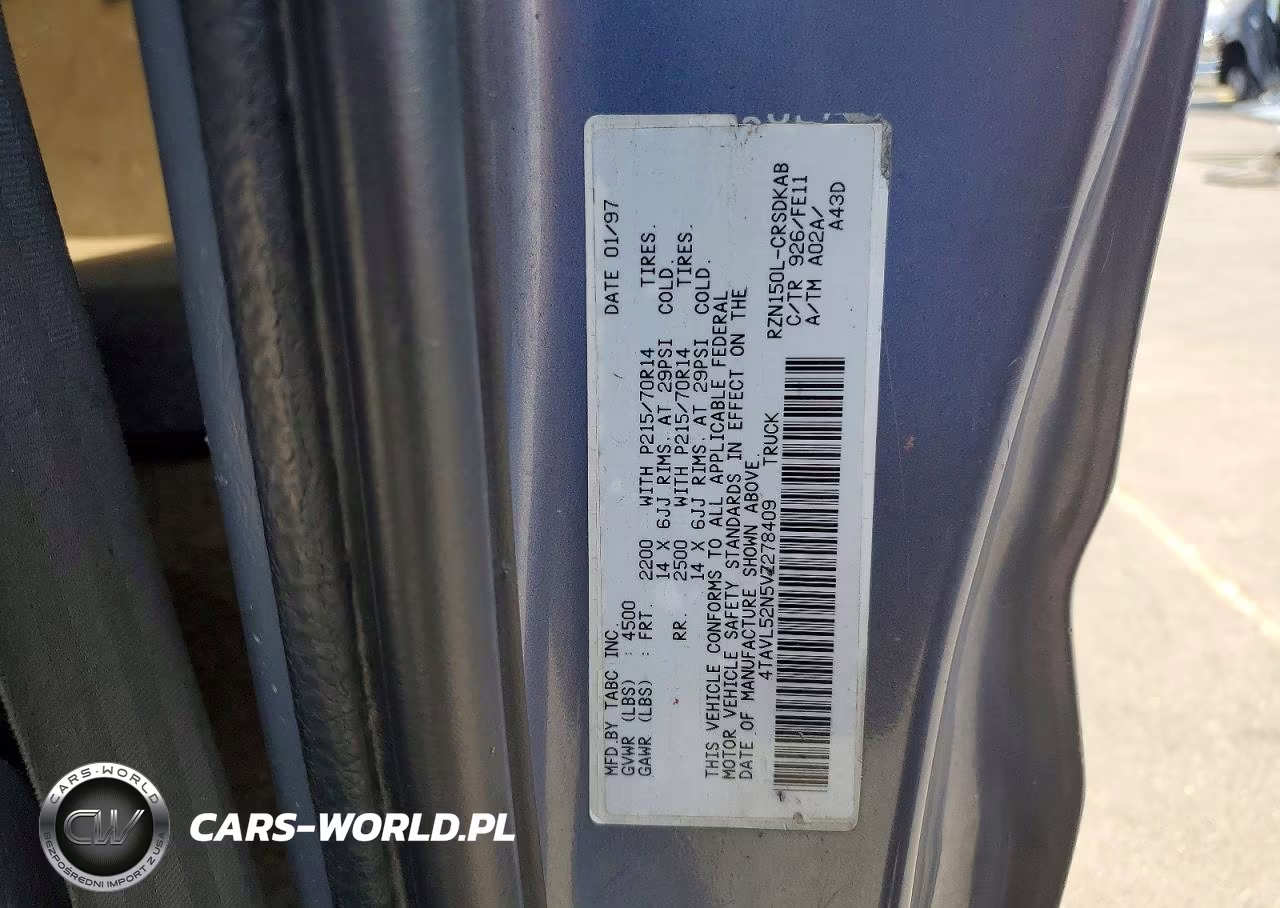 1997 Toyota Tacoma Base VIN:4TAVL52N5VZ278409 - 13