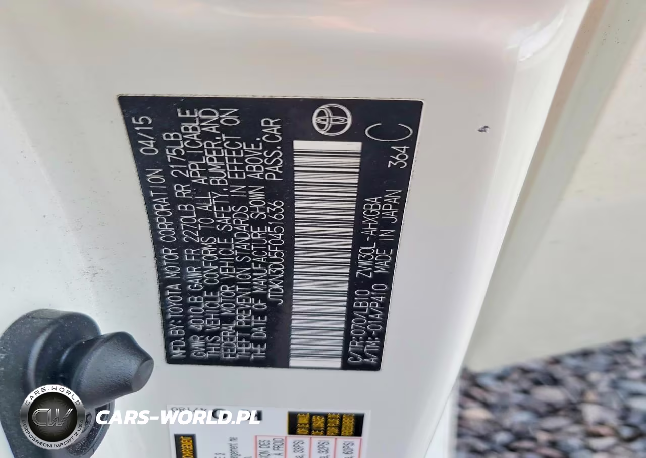 2015 Toyota Prius Five VIN:JTDKN3DU5F0451636 - 12