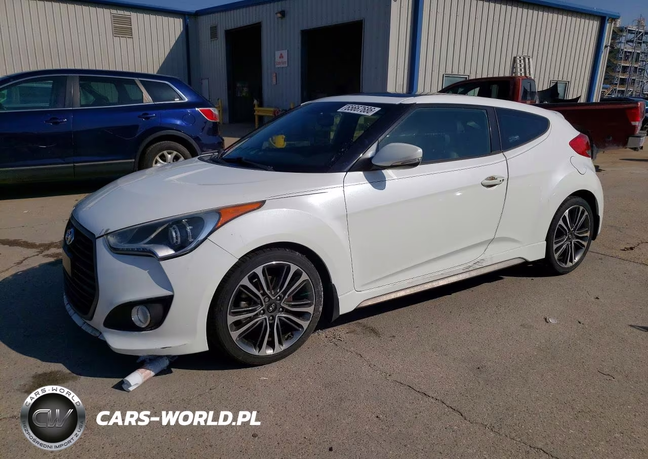 2016 Hyundai Veloster Turbo VIN:KMHTC6AE6GU280085 - 1