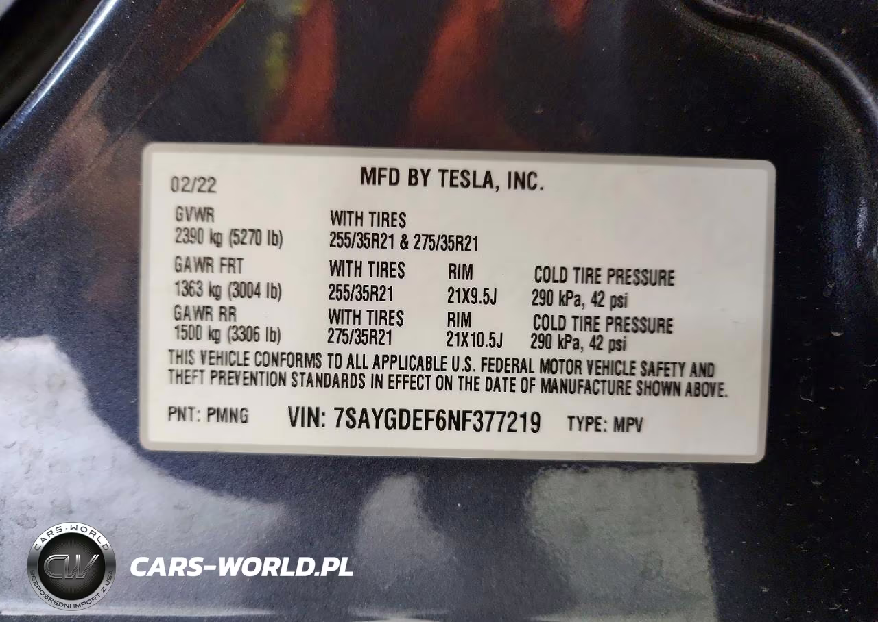 2022 Tesla Model Y VIN:7SAYGDEF6NF377219 - 13