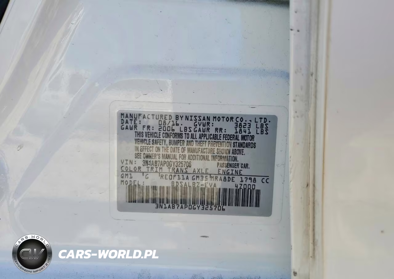 2016 Nissan Sentra S VIN:3N1AB7AP0GY325706 - 12