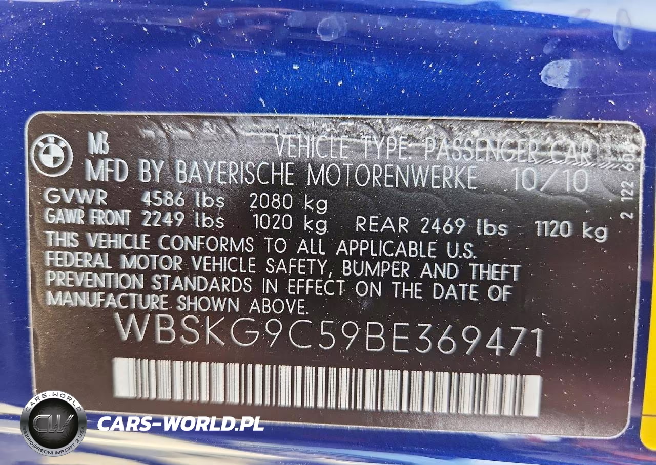 2011 BMW M3 VIN:WBSKG9C59BE369471 - 12