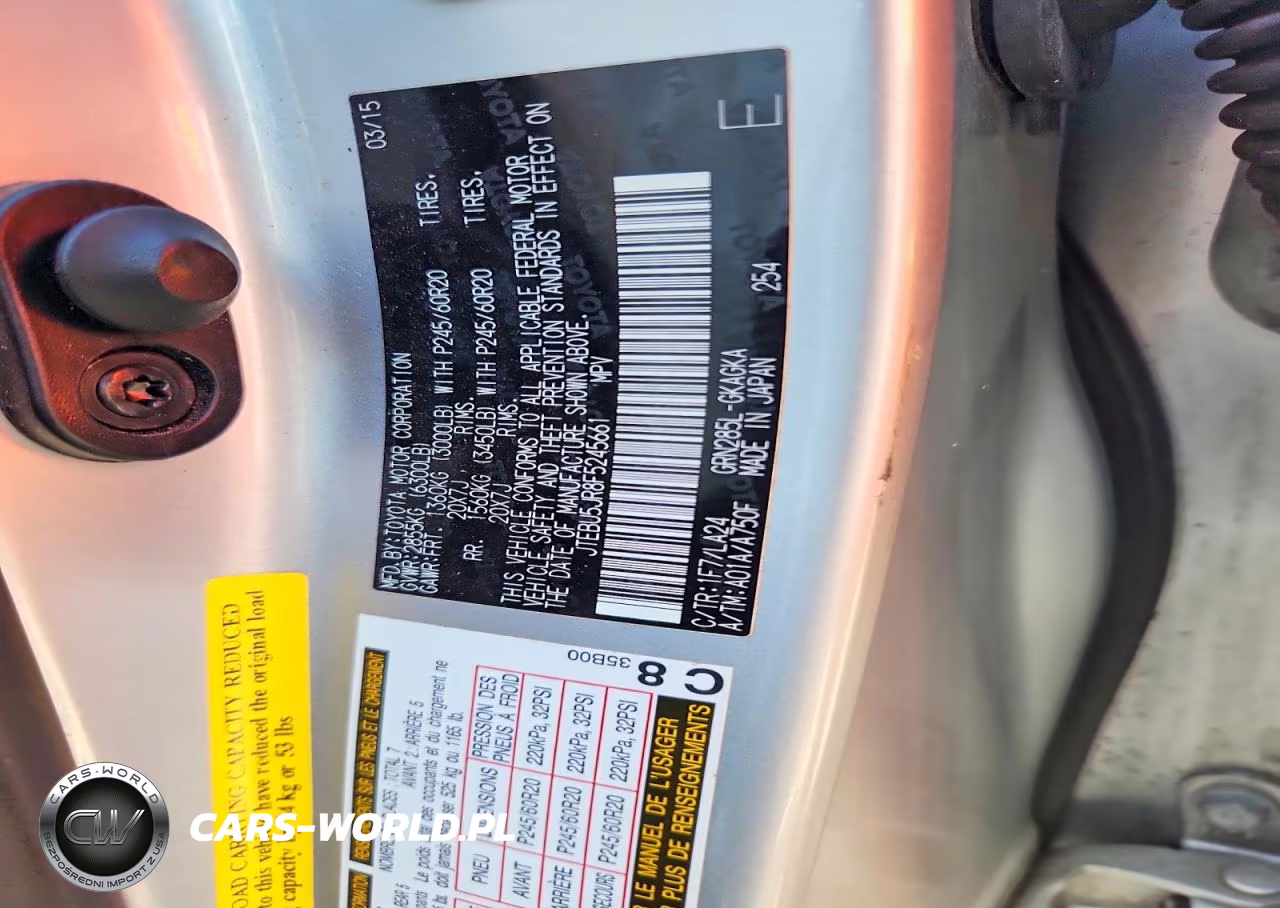 2015 Toyota 4Runner Limited VIN:JTEBU5JR8F5245661 - 12