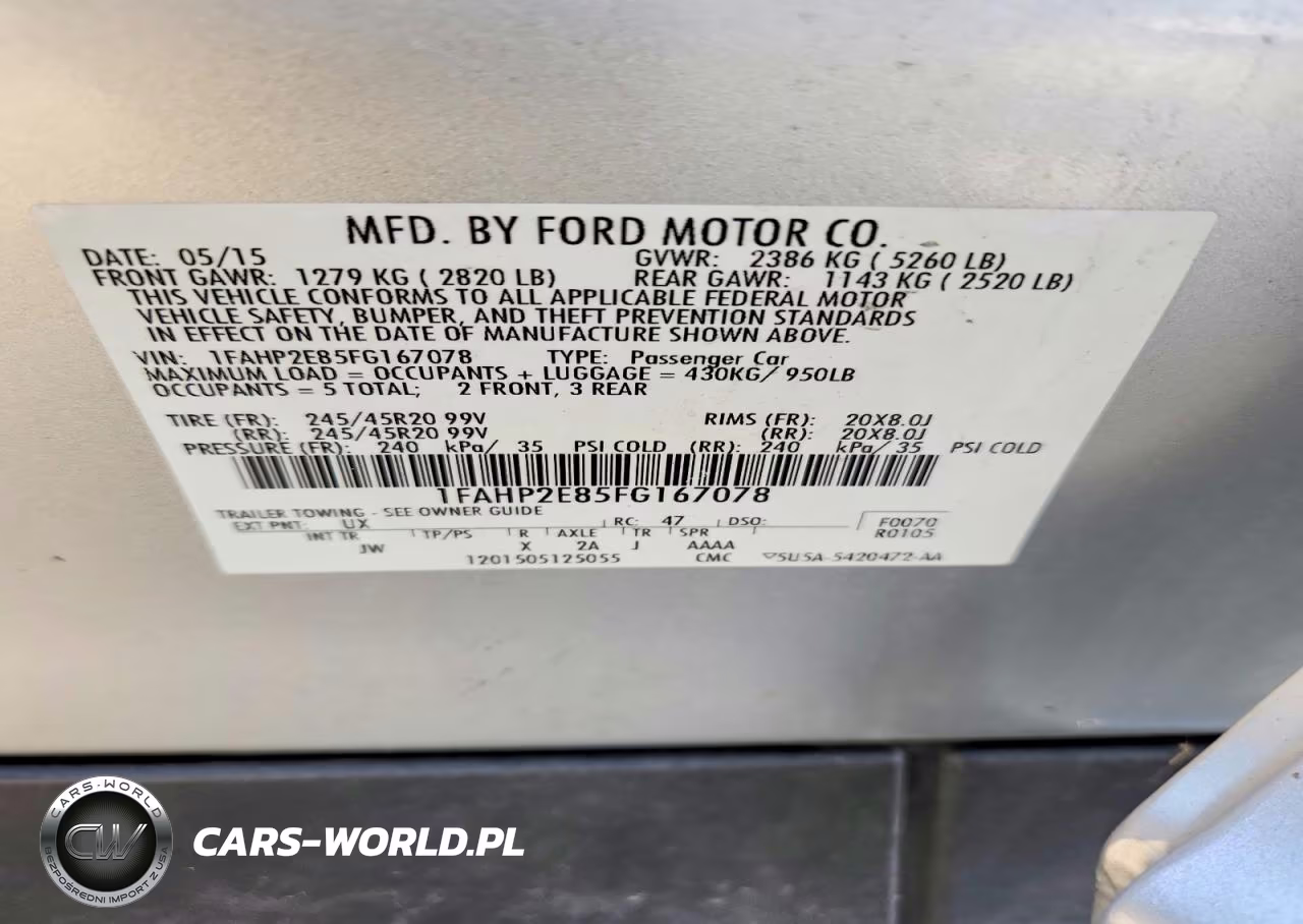 2015 Ford Taurus Sel VIN:1FAHP2E85FG167078 - 12