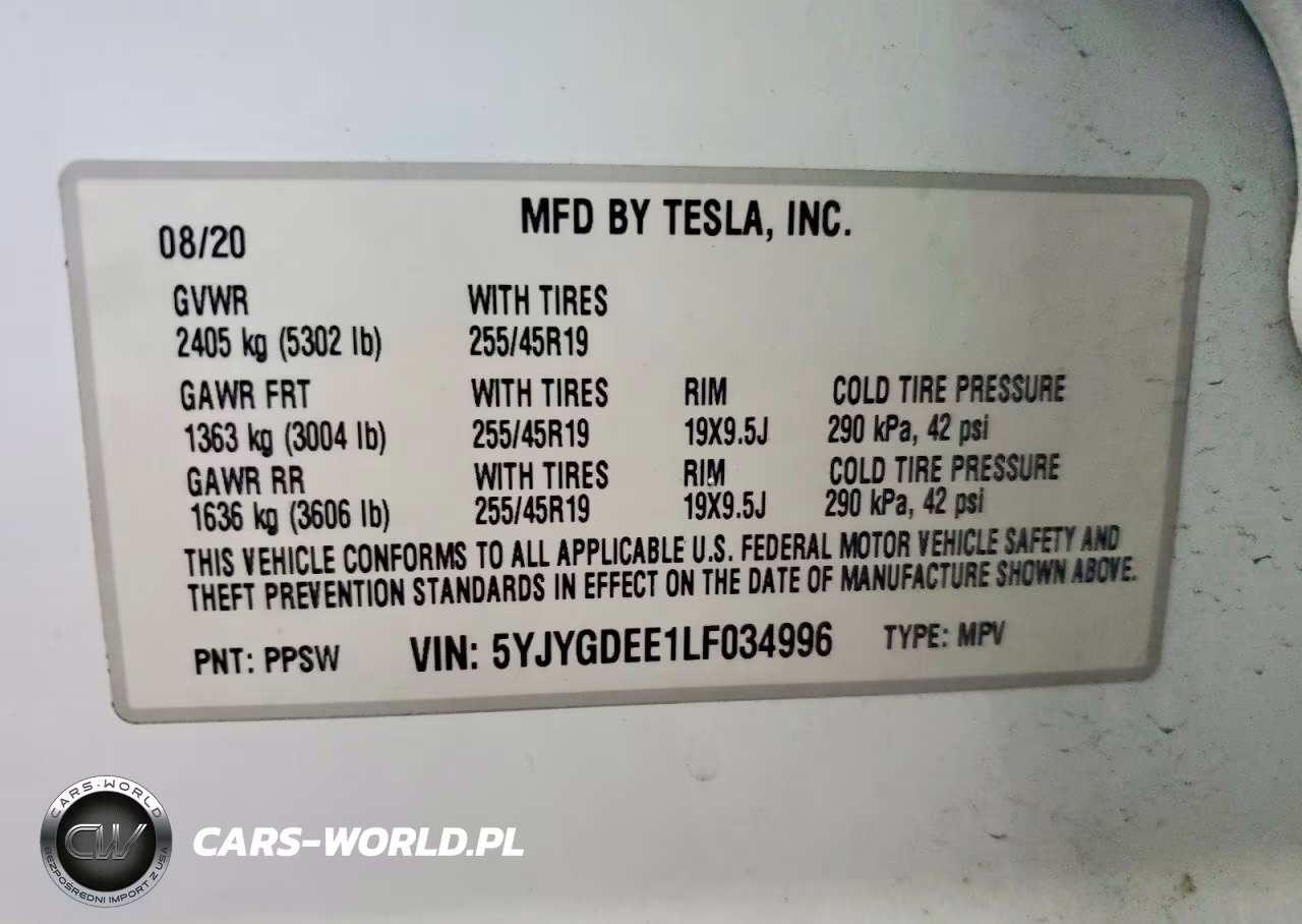 2020 Tesla Model Y VIN:5YJYGDEE1LF034996 - 12