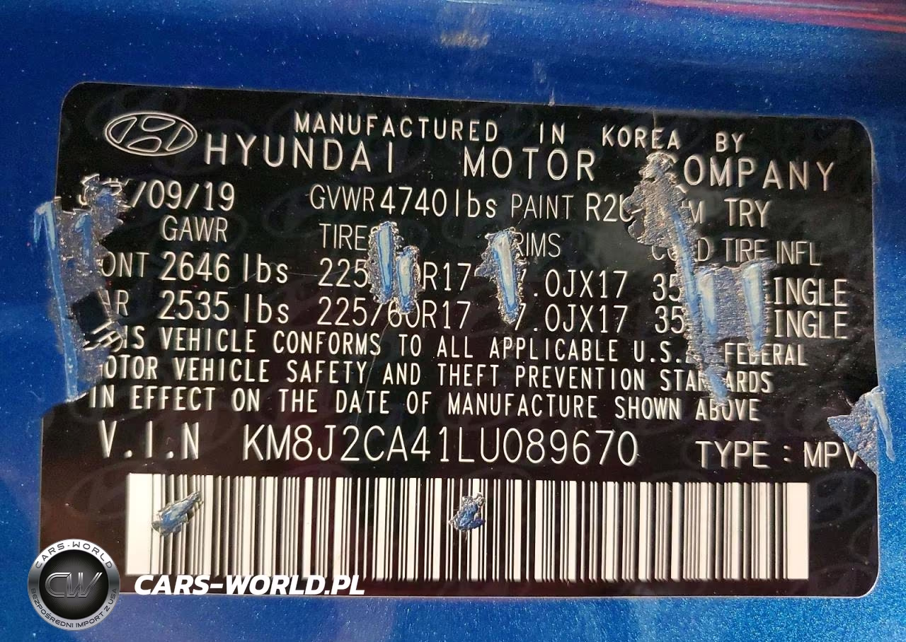2020 Hyundai Tucson Se VIN:KM8J2CA41LU089670 - 13