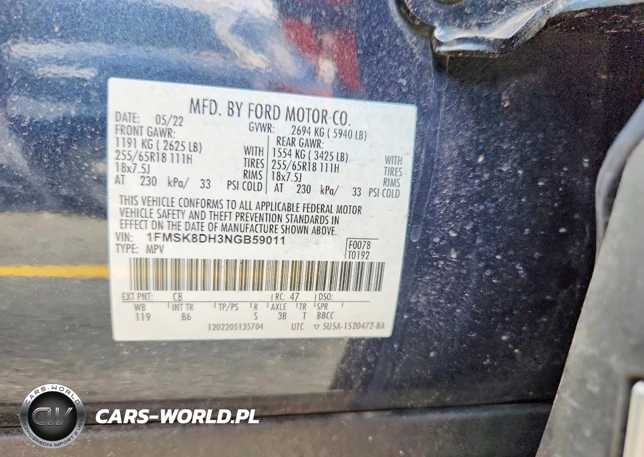 2022 Ford Explorer Xlt VIN:1FMSK8DH3NGB59011 - 13