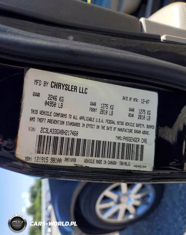 2008 Chrysler 300 Limited VIN:2C3LA33GX8H217460 - 12