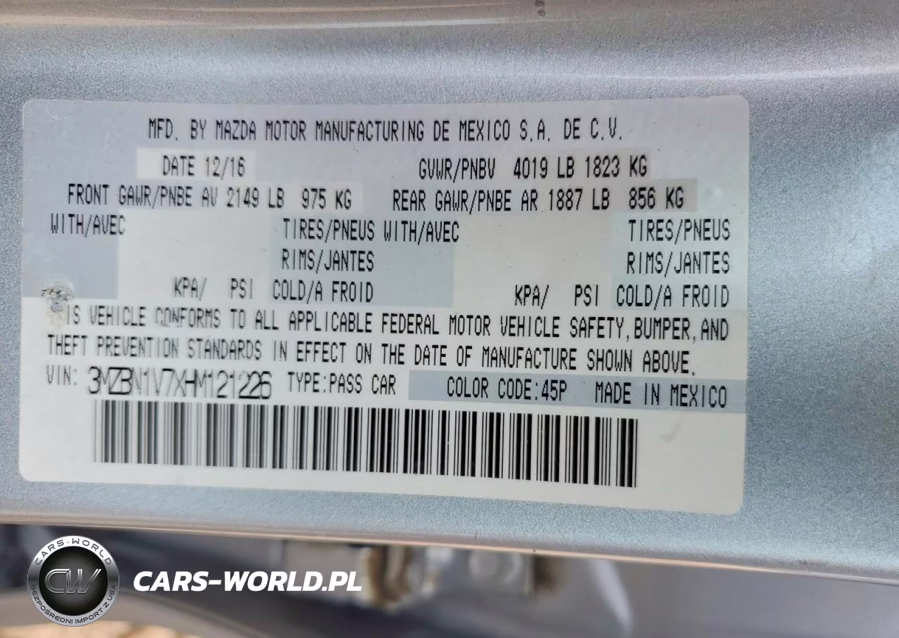 2017 Mazda 3 Touring VIN:3MZBN1V7XHM121226 - 12