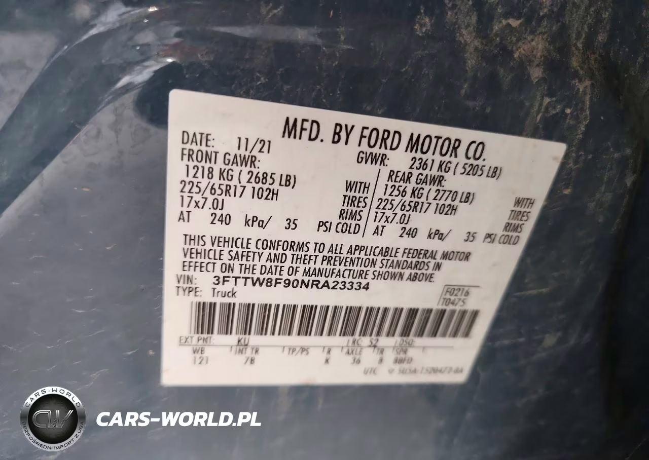 2022 Ford Maverick Xl VIN:3FTTW8F90NRA23334 - 13