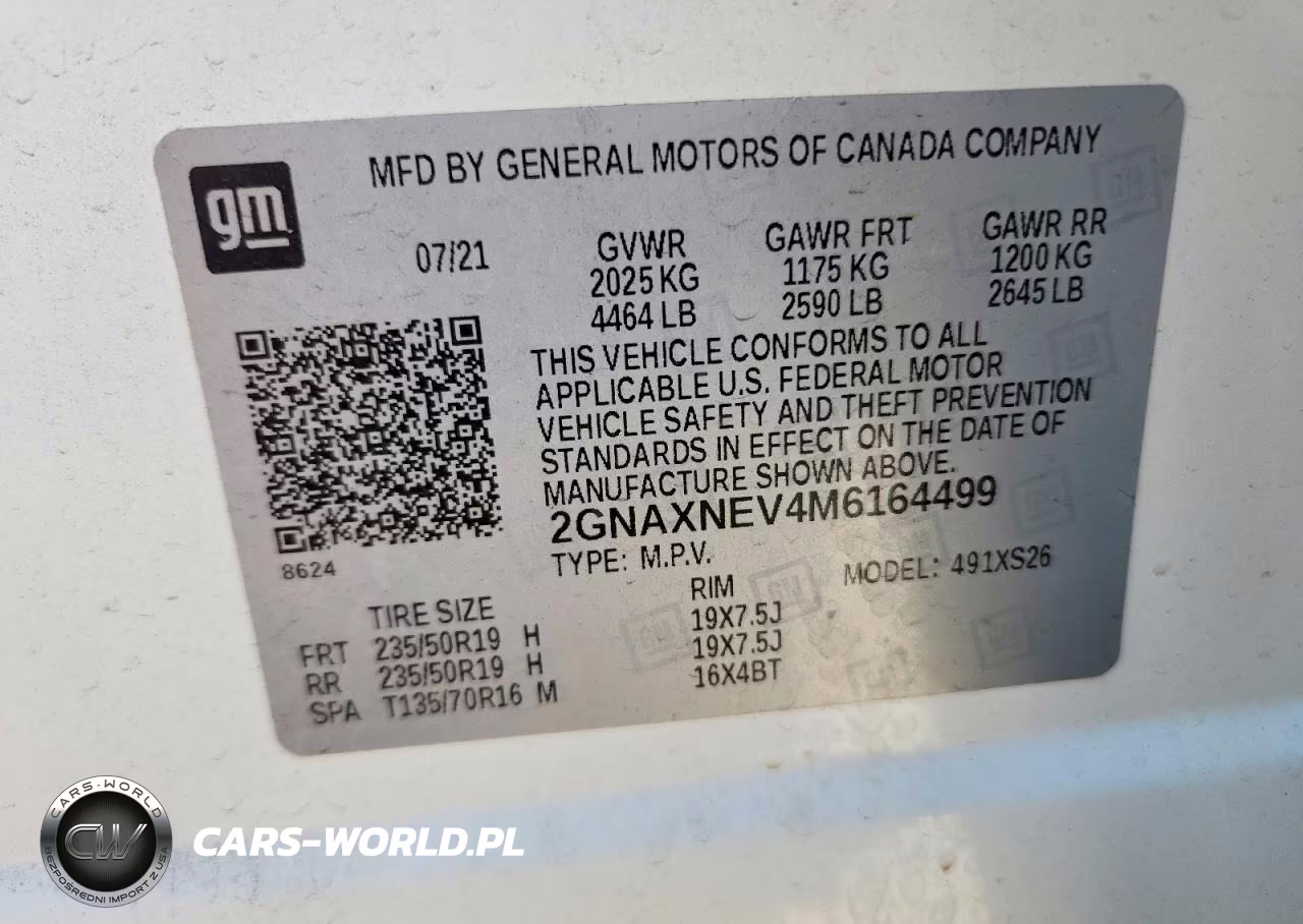 2021 Chevrolet Equinox Premier VIN:2GNAXNEV4M6164499 - 14