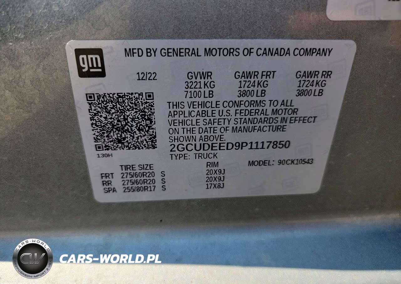 2023 Chevrolet Silverado K1500 Rst VIN:2GCUDEED9P1117850 - 12