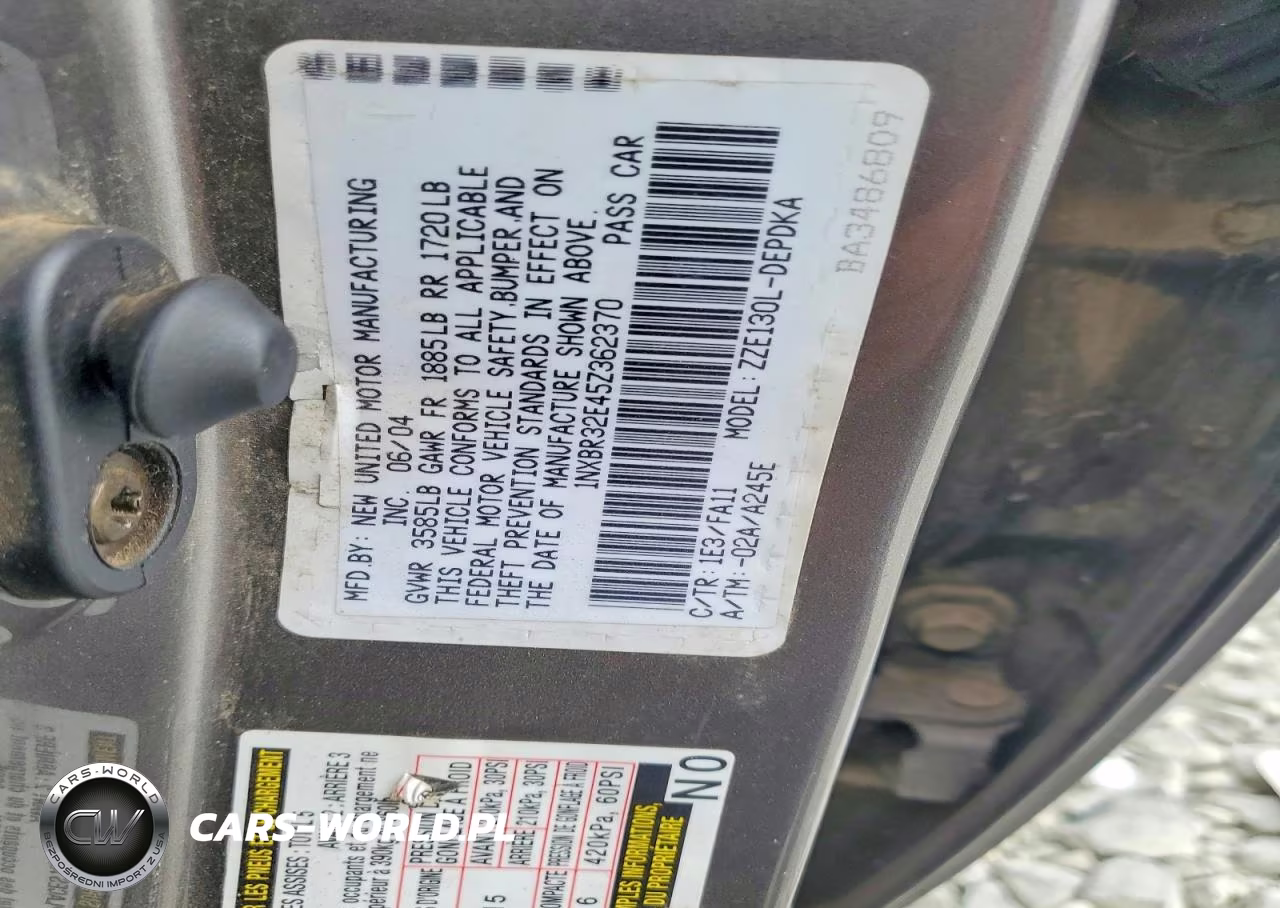 2005 Toyota Corolla Ce VIN:1NXBR32E45Z362370 - 12