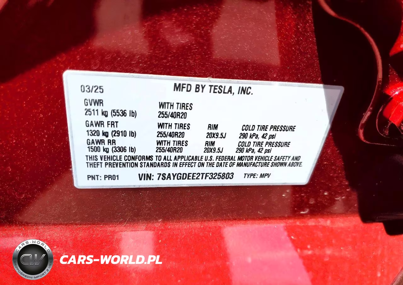 2026 Tesla Model Y VIN:7SAYGDEE2TF325803 - 13