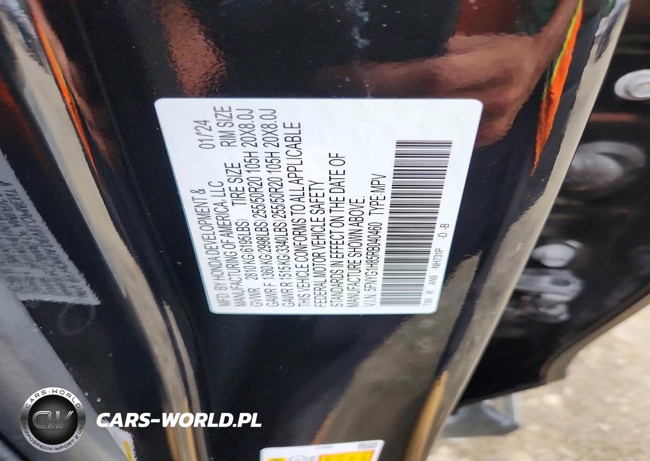 2024 Honda Pilot Elite VIN:5FNYG1H85RB040460 - 13