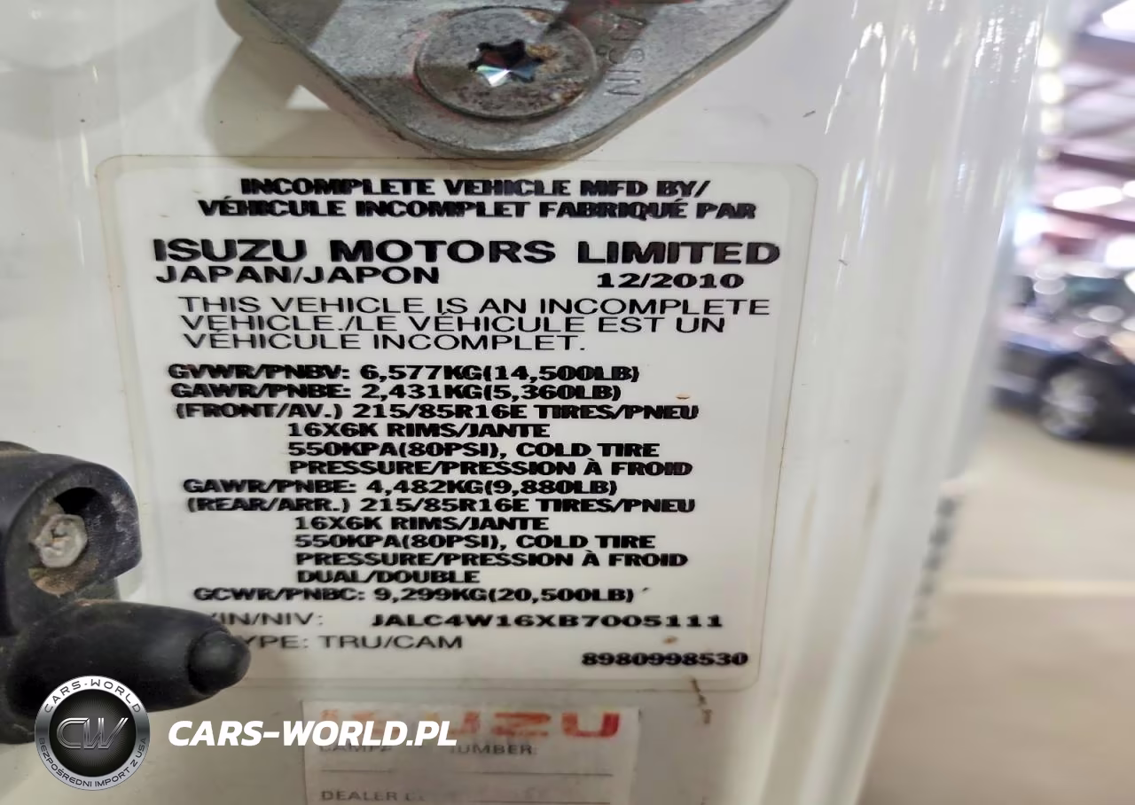 2011 Isuzu Npr - Box Truck VIN:JALC4W16XB7005111 - 13