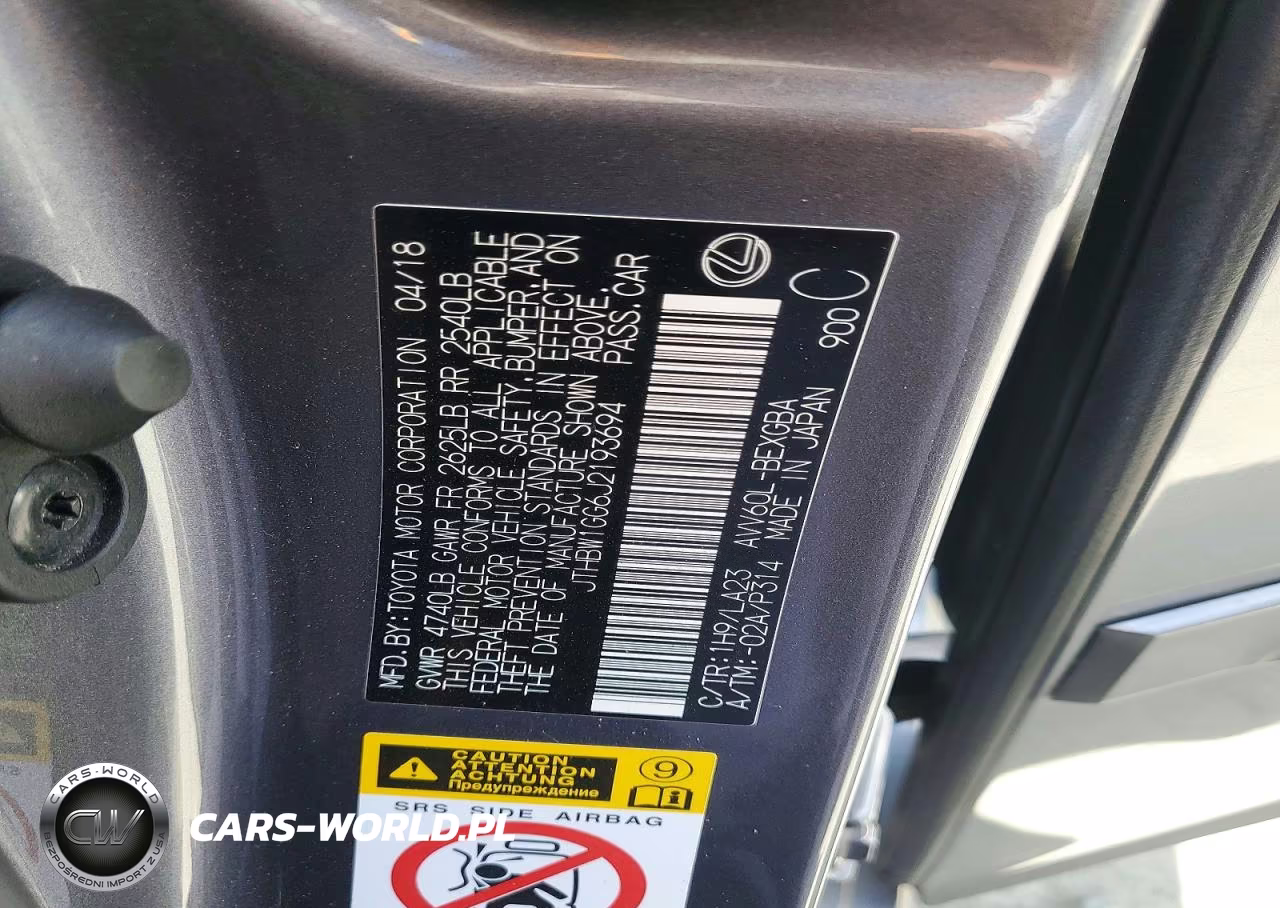 2018 Lexus Es 300H VIN:JTHBW1GG6J2193694 - 13