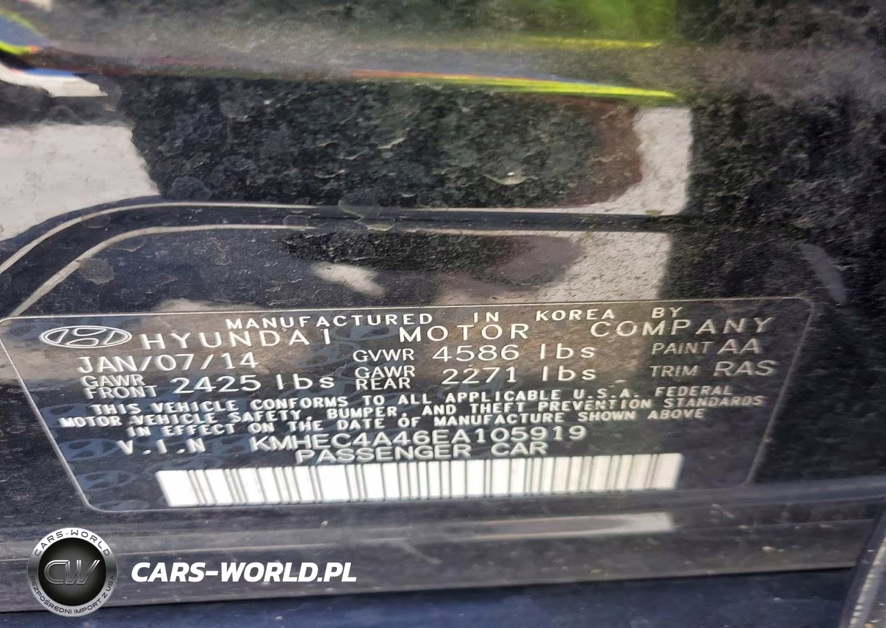2014 Hyundai Sonata Hybrid VIN:KMHEC4A46EA105919 - 12
