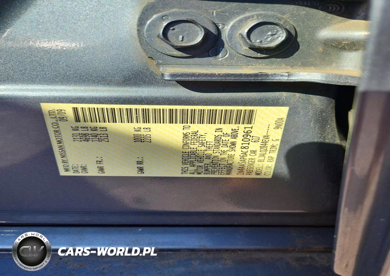 2010 Nissan Maxima 3.5 S VIN:1N4AA5AP6AC810961 - 12