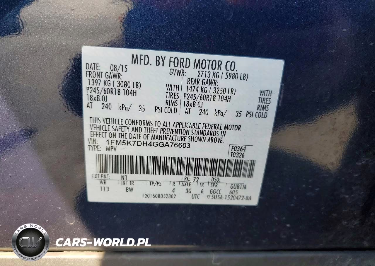 2016 Ford Explorer Xlt VIN:1FM5K7DH4GGA76603 - 13