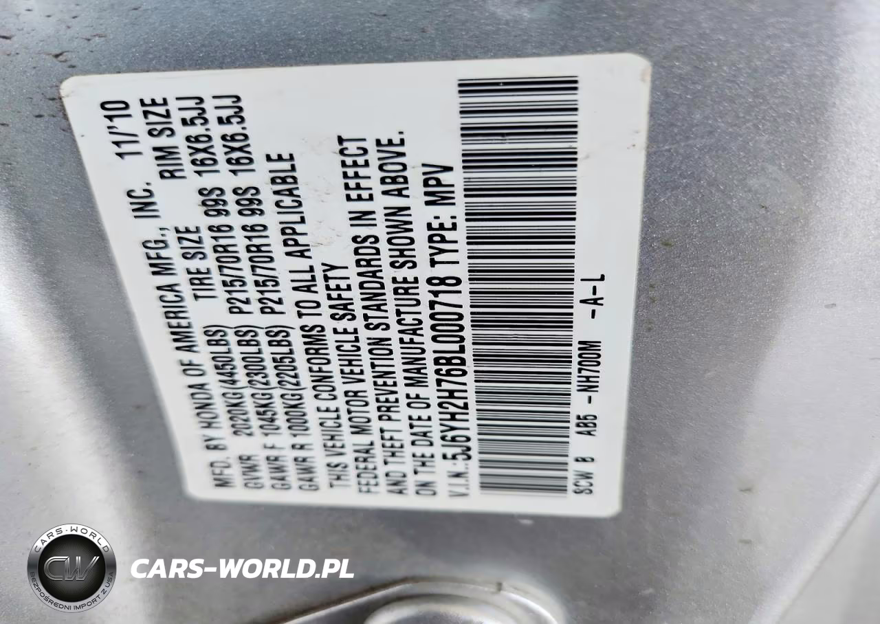 2011 Honda Element Ex VIN:5J6YH2H76BL000718 - 13