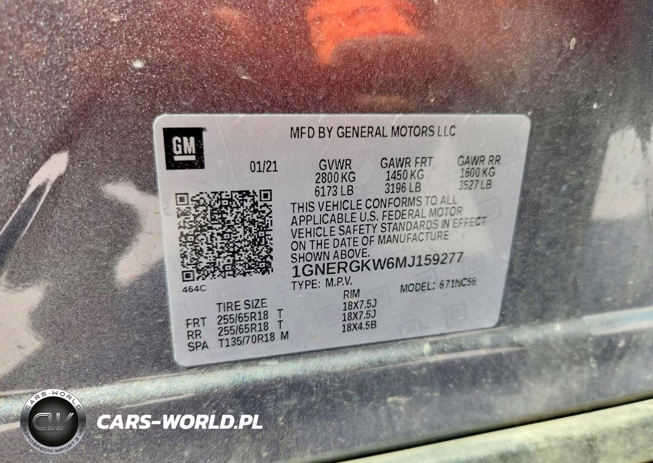 2021 Chevrolet Traverse Lt VIN:1GNERGKW6MJ159277 - 14