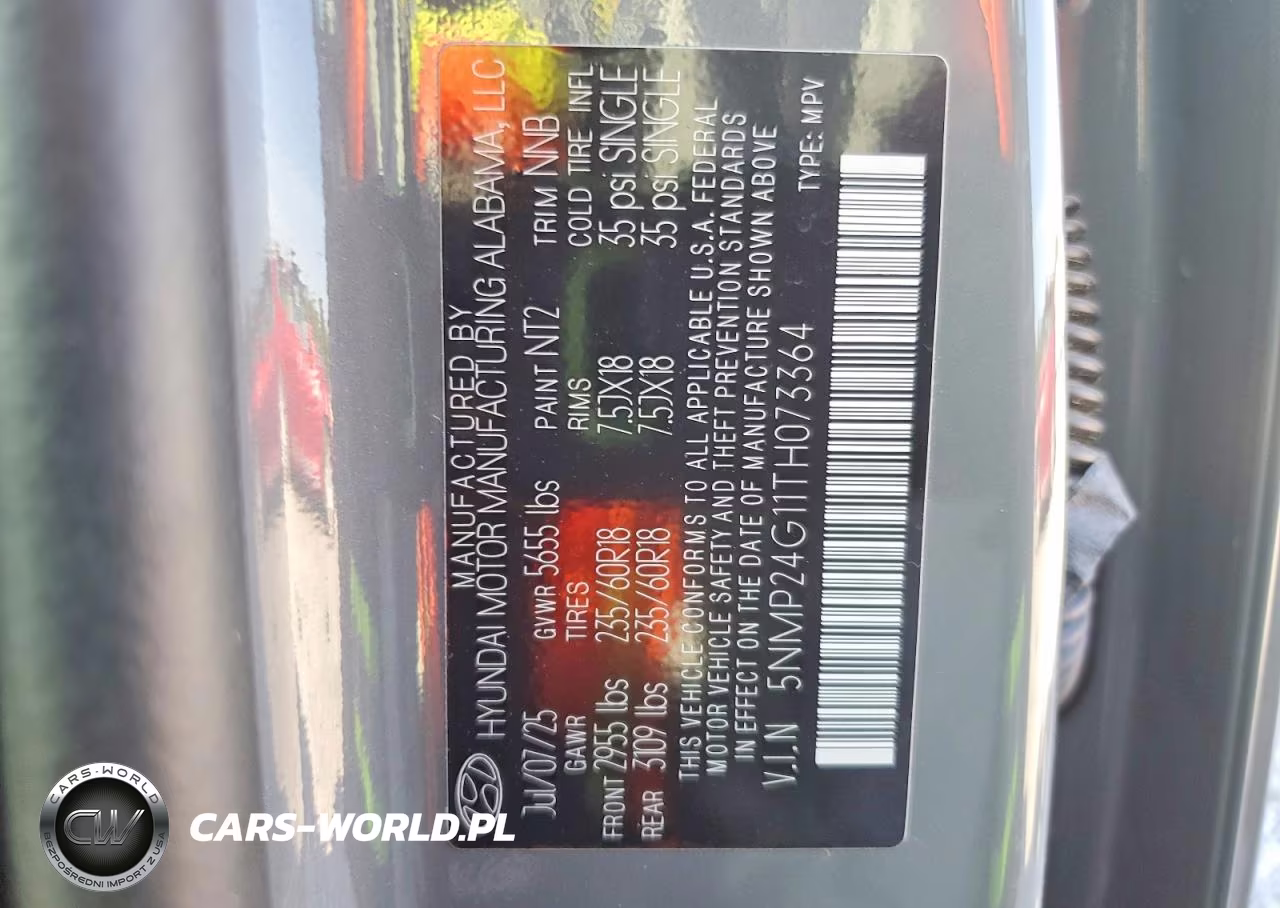 2026 Hyundai Santa Fe Sel VIN:5NMP24G11TH073364 - 13