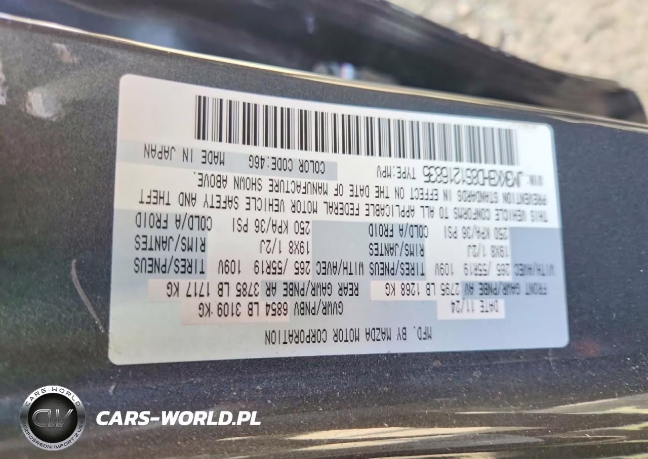 2025 Mazda Cx-90 Preferred VIN:JM3KKBHD8S1216835 - 14