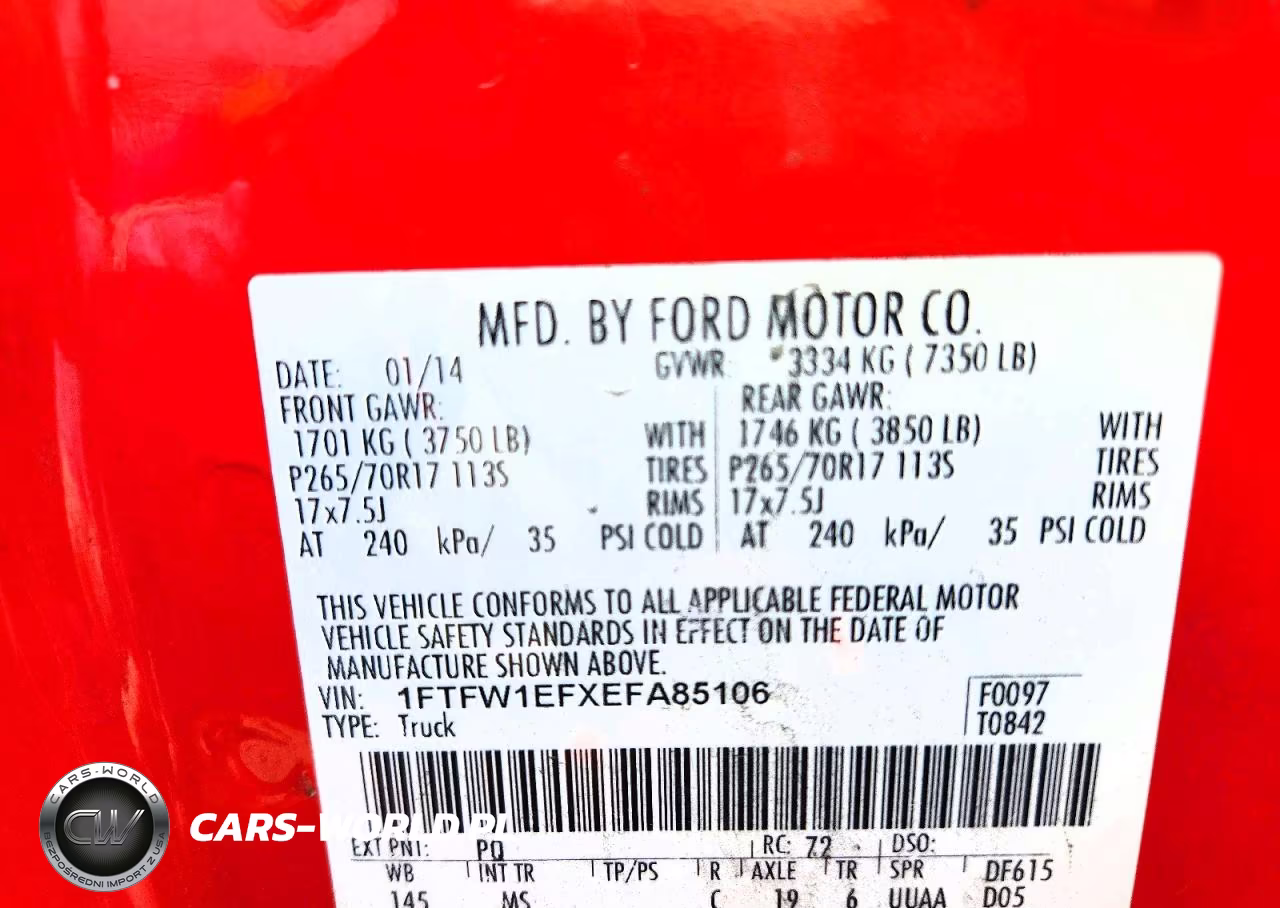 2014 Ford F150 Supercrew VIN:1FTFW1EFXEFA85106 - 12