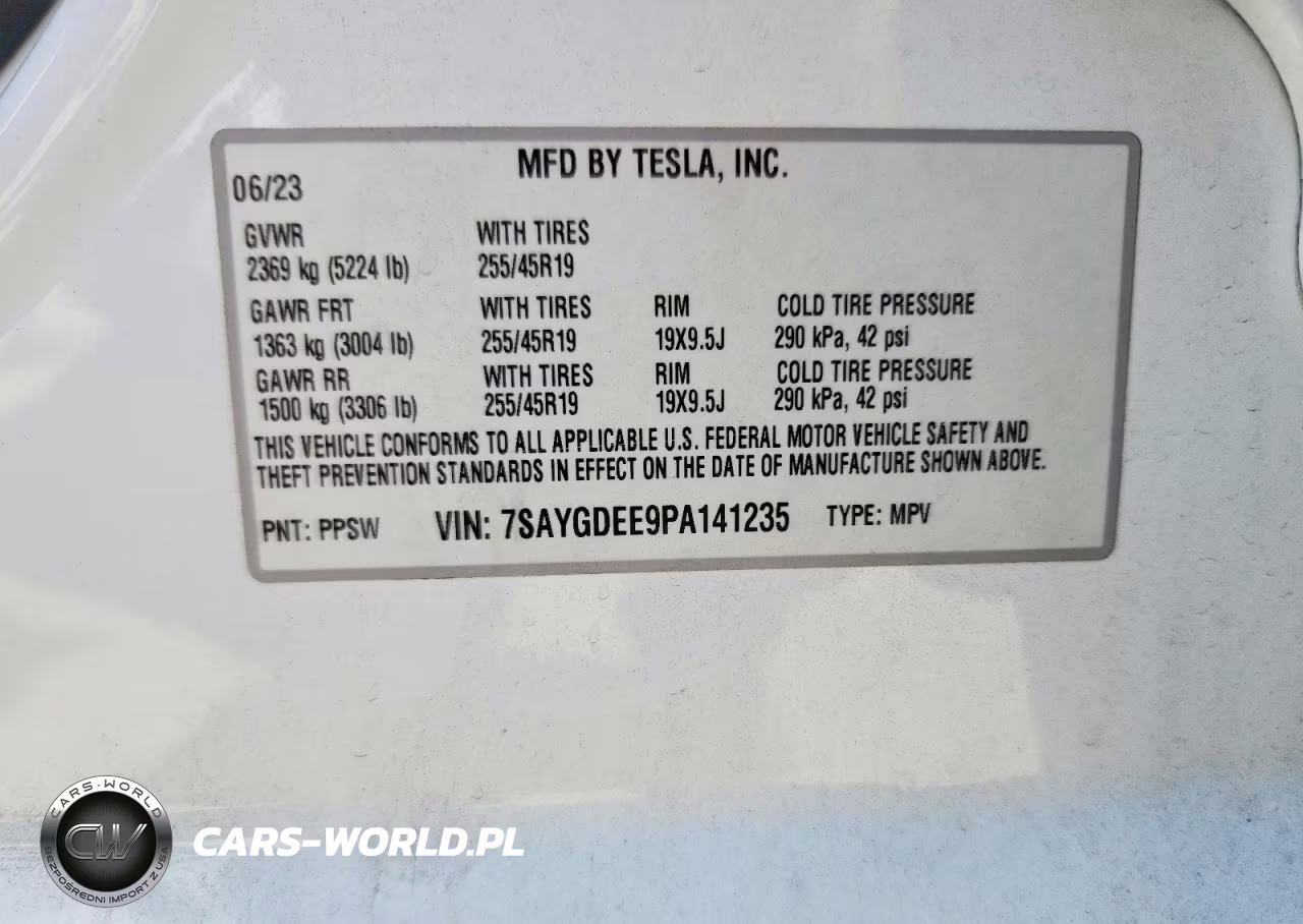 2023 Tesla Model Y VIN:7SAYGDEE9PA141235 - 12