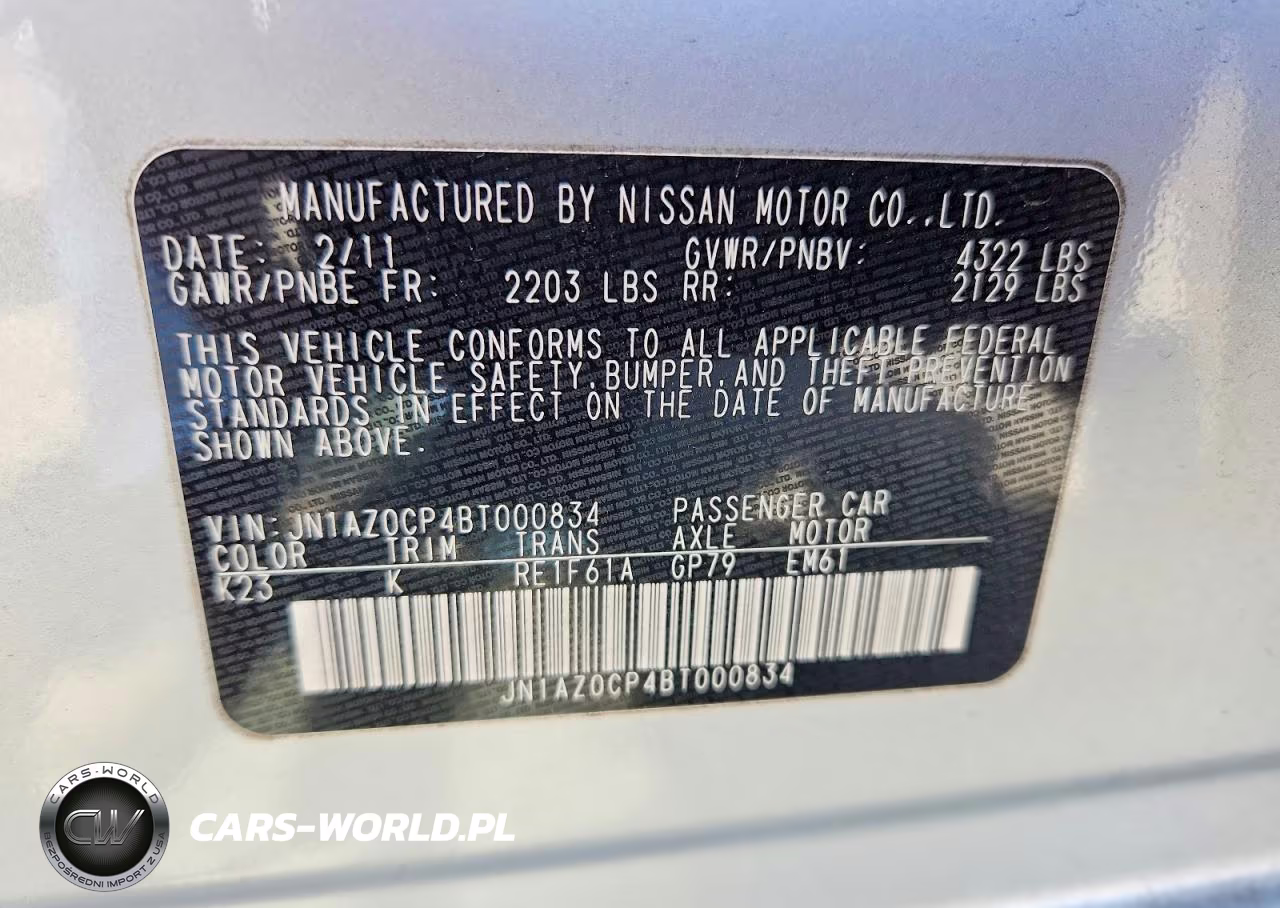 2011 Nissan Leaf Sv VIN:JN1AZ0CP4BT000834 - 12